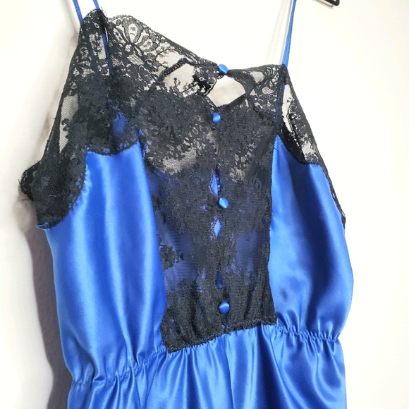 Vintage Barbizon Lingerie Lace Blue One Piece - Picture 9 of 13